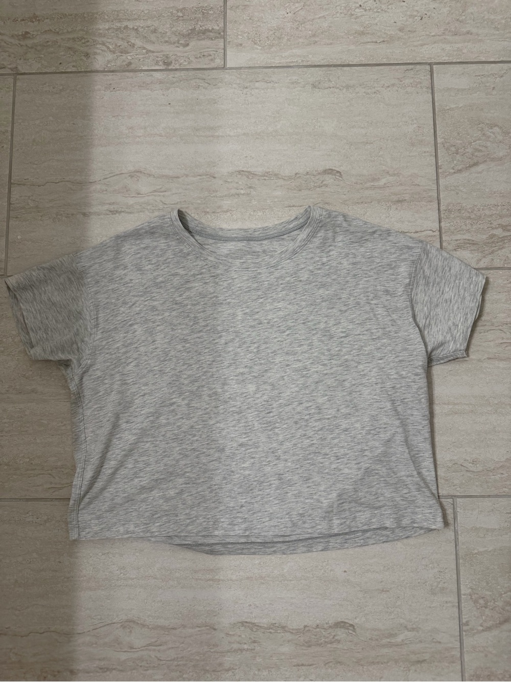 Lululemon Cropped Grey Top